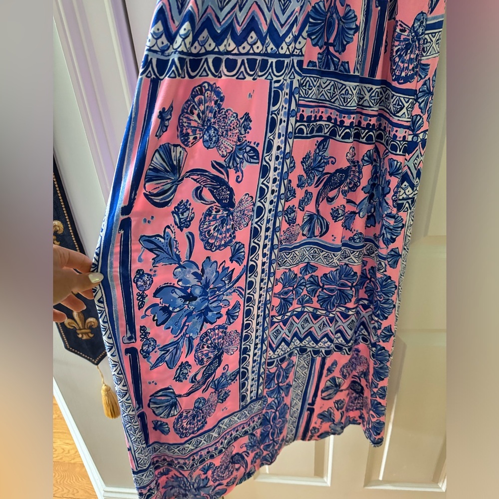 NWT Lilly Pulitzer Taryn Maxi Dress SZ XXS Melon Fig Ginger Jar - Picture 7 of 16